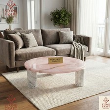 Table Ronde En Onyx Rose -