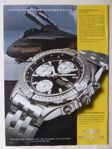 2001 pub montre breitling - 10/2001,