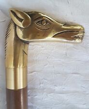 Rare "smugglers" cane bronze horse head knob