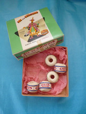 mercerie ancienne Fil Au Chinois  lot de 5 pelotes lin gros bis 30 mètres  n°12