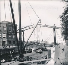 DORDRECHT c.1900-20 - Le Port  Pont d'une Péniche Écluse Hollande - DIV 6874