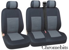 Pour Toyota Hiace Siège Housses Gris Qualité Tissu 2+1 Minibus Camionnette