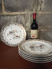 6 assiettes plate à diner en