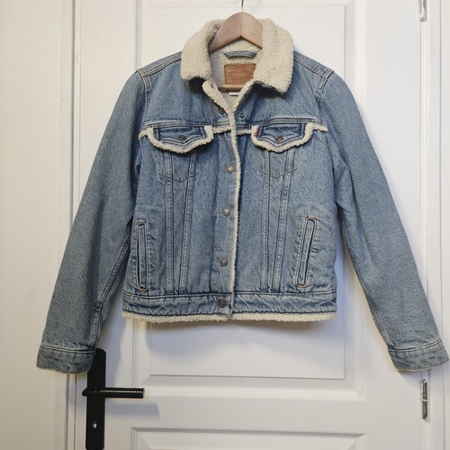 Veste jean levi - veste, sherpa