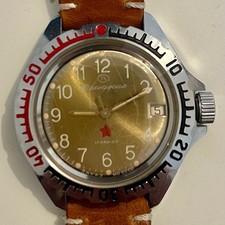 MONTRE HOMME MILITAIRE RUSSE BOCTOK VOSTOK KOMANDIRSKIE "ZAKAZ MO CCCP" 1938