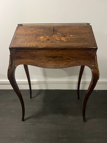 Bureau pente marqueterie - bureau, en