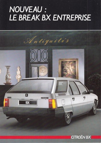 Catalogue brochure citroën - citroën, bx