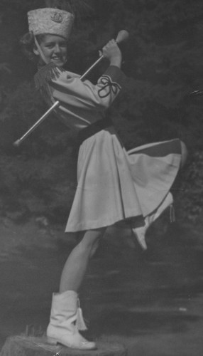 1950s majorette girl baton - 1950s,