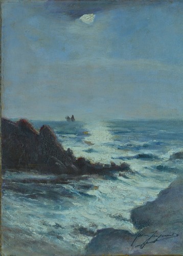 Beau tableau ancien - beau, paysage