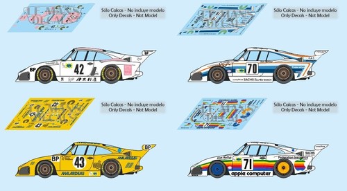 Décal porsche 935 mans - décal, le