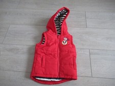 Manteau doudoune rouge sans manche à capuche mickey disney Taille 9 mois