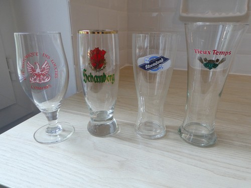 Lot verres bistrot - 4, bière