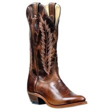 2932 Bottes Boulet western country Bout medium marron femme