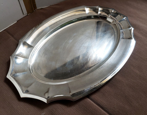 Grand plat oval - plat, métal