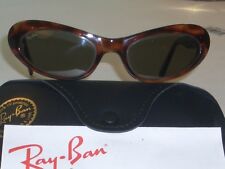 VINTAGE B&L RAY BAN W2523 MOCK TORTOISE G15 SLEEK CATS RITUALS SUNGLASSES *NEW*
