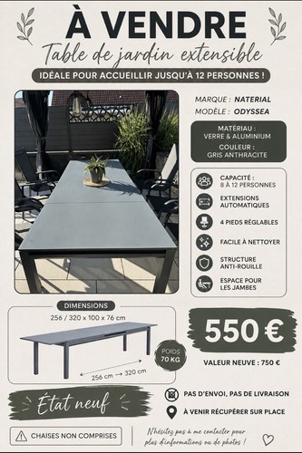Naterial odyssea table - odyssea,