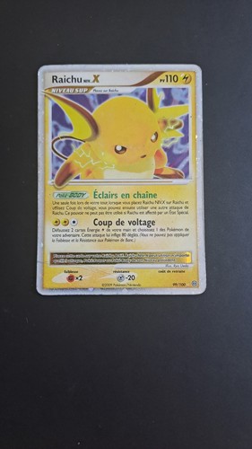 Carte pokémon raichu - pokémon, niv.x