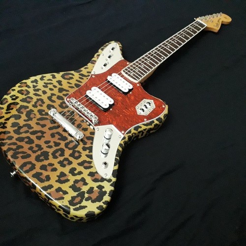 Guitare fender jaguar - jaguar, leopard