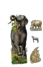 Chromos anciens découpis fin