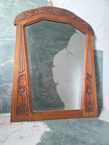Grand miroir art déco ancien