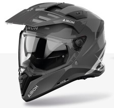 Enduro Casque de Sécurité Casque Cross Moto Casque Quad Airoh BANDIT Color Gris