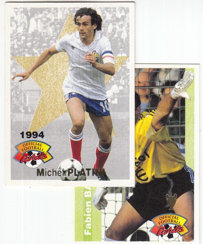 Foot cards 1994 ligue - ligue, panini