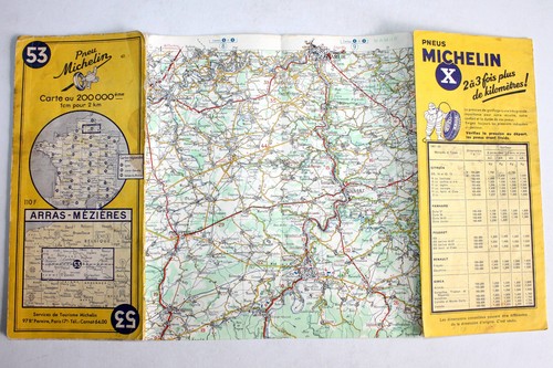 Carte michelin 1957 53 - michelin, n°53