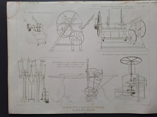 Gravure 4 machines à - 4,