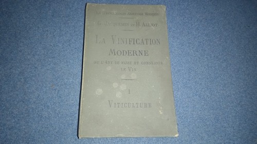 Vinification moderne ou - la,