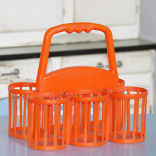 Vintage Orange Plastic COOP Advertising Gift Bottle Holder