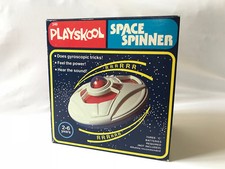 1979 Vintage Playskool #240 SPACE SPINNER Gyroscope Toy UFO Flying Saucer ship