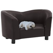 Canapé pour Chien Noir 67x41x39 cm Similicuir Sofa pour Chat Animaux vidaXL