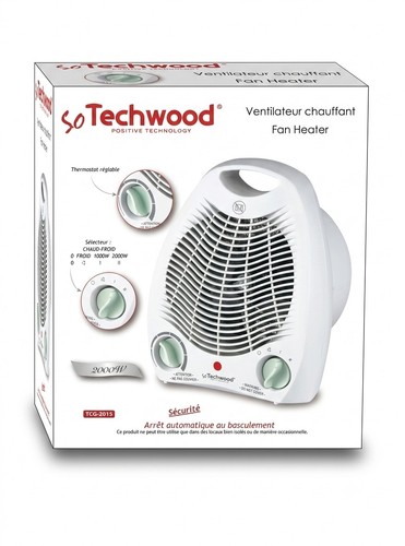 Ventilateur chauffant techwood - chauffant,