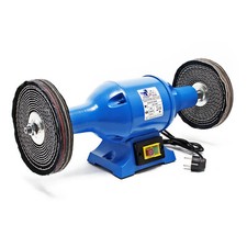 Machine à polir 750W avec deux disques de polissage durs Ø200mm x 25mm