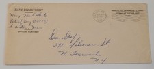 USS Petrof Bay (CVE 80) June 26 1946 Boston Massachusetts penalty mail