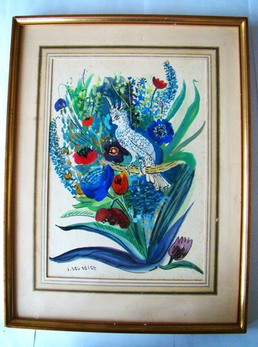 Par jean del - del, gouache