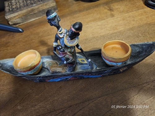 Barque africaine couple - barque,