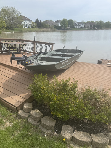 Used aluminium jon boat with - used,