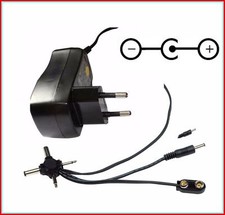 Alimentation Universelle DC 7 embouts 600mA 3V 4,5V 5V 6V 7,5V 9V 12V dont accu 