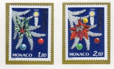 Monaco 1986 Noël branche de