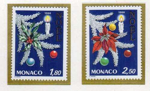 Monaco 1986 noël branche - noël,