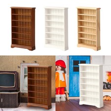 Bibliothèque de maison de poupée échelle 1:12, meubles en bois, cadeau,