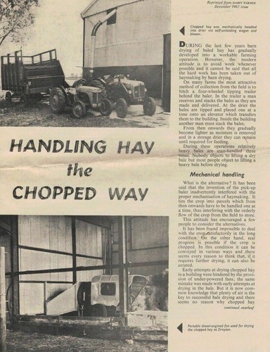 Handling hay the - hopped, way