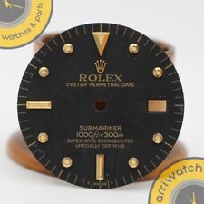 Rolex Submariner 16803 16808 cadran mamelon noir mat quadrant authentique vin...