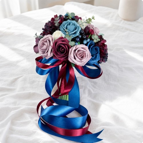 Bouquet mariée roses - mariée, en