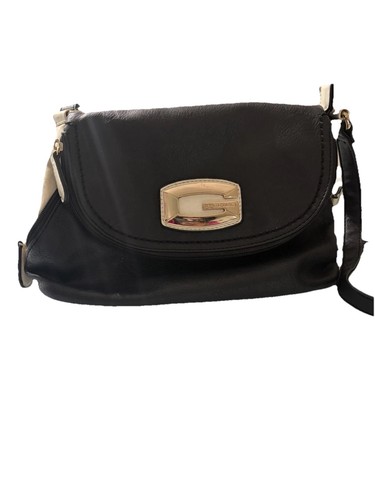 Gussaci black faux leather - by,