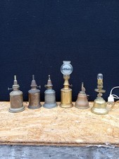 Lot 6 Anciennes Lampes Pigeon