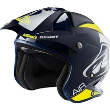 KENNY 6 Casque Trial TRIAL AIR - Navy/Jaune fluo - Taille : L