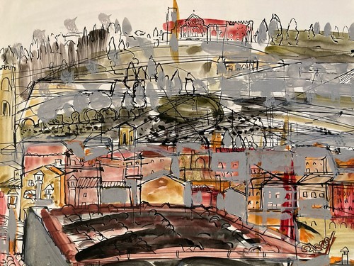 Peinture gouache michel henry - peinture,