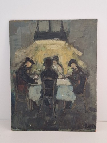 Huile sur panneau - , joueurs